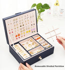 Womens Earring Jewelry Box for Girls Jewelry Earring Organizer Box Earring Holder Organizer for Girls Jewelry Organizer Earring Boxes for Women Girls Stud Earring Organizer Jewelry Box Navy by TinyTreasures Baby Boutique