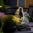 GIGALUMI Solar Garden Decor Watering Elephant Statues Outdoor, Birthday Gifts for Women Mom Grandma Senior Elder, Elephant Ornament for Balcony, Garden, Patio, Yard, Lawn (Constant Lights Only) by GreenHaven Gardens