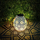 Solar Lantern, Lanterns Decorative Outdoor with Geometric Pattern, Waterproof Outdoor Lanterns for Porch, Yard, Deck, Lawn, Backyard, Patio, Tabletop, Pathway, Landscape, Garden Decor by GreenHaven Gardens