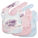 Tiny Twinkle Mess Proof Baby Bibs for Eating - Waterproof, Wipeable Bibs - Toddler Bibs - Travel Friendly - PFAS, PVC, BPA, Phthalate Free - Baby Food Bibs(3 Pack,Cotton Candy) by TinyTreasures Baby Boutique