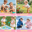 Baby Bath Toys for Kids Ages 1-3 6 PCS Ice Cream Toddler Bath Toys Mold Free Bathtub Beach Sand Pool Water Toys for 1 2 3 4 5 6 Years Old Girls Boys Gifts by TinyTreasures Baby Boutique