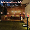 Afirst Solar Lights Outdoor Decorative - Solar Mosaic Garden Stakes Flower Decorative Lights Waterproof for Pathway Yard Lawn Decoration Multi by CozyNest Decor