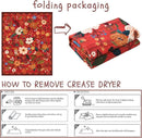 Door Mat Indoor Entrance 2x3 Rug Machine Washable Boho Floral Small Area Rug Non-Slip Low Pile Throw Rugs for Entryway, Kitchen, Front Door Indoor Entrance, Entry, Kids Room (Red) by CozyNest Decor