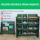 Humble Crew Kids Toy Storage Organizer with 12 Plastic Bins, Camo – Removable Bins for Playroom, Bedroom, Toddler Furniture for Boys and Girls Ages by TinyTreasures Baby Boutique