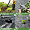 3FTx100FT Weed Barrier Fabric Heavy Duty, Gardening Landscape Fabric Cover Mat, Durable Weed Control Fabric for Garden Bed Cover, Landscaping, Commercial Driveway, Underlayment Use (3x100FT-3.2OZ) by GreenHaven Gardens