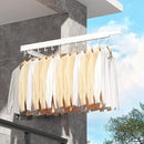 Clothes Drying Rack Wall Mounted,Drying Rack Clothing,Laundry Drying Rack Wall Mount,Collapsible Drying Racks for Laundry,Retractable,Foldable,Clothes Hanger Rack,Clothes Dryer Rack,White Color by CozyNest Decor