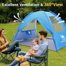 CAMEL CROWN Beach Tent UPF 50+ Sun Shelter for 2/3/5/6 Person, Lightweight Portable Sun Shade with Sand Anchor, Family Beach Day & Outdoor Adventures by TinyTreasures Baby Boutique