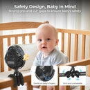 COMLIFE Misting Baby Stroller Fan, Rechargeable Battery Operated, 270° & 360° Pivoting, 50ml Portable Water Sprayer Misting Fan with Flexible Tripod Clip on Car Seat Crib Treadmill Bunk Bed by TinyTreasures Baby Boutique