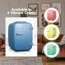 IBMF4SLT Fridge for Bedroom, Skincare, Portable Cooler & Warmer for Makeup, for Office & Home Refrigerator, Mini (4 L / 6-Can), Slate Blue by CozyNest Decor