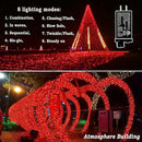 KNONEW 197FT 500 LED Christmas Lights Outdoor String Lights 8 Modes & Time Memory Fairy Light Plug in Waterproof LED String Lights for Xmas Yard Tree Wedding Party Holiday Decorations (Red) by GreenHaven Gardens