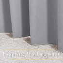 NICETOWN Blackout Curtains Panels for Bedroom - 3 Pass Microfiber Noise Reducing Thermal Insulated Solid Ring Top Blackout Window Drapes (2 Panels, 66 x 72 Inch, Silver Grey) by TinyTreasures Baby Boutique