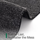 LUMI Front Door Mat 24x36, Super Absorbent Washable Doormat, Non Slip Dirt Trapper Inside Floor Mats for Entrance, Entryway, Patio,Black Mixed Gray by CozyNest Decor