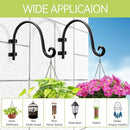 AJART Hanging Plant Hanger Outdoor: Bird Feeder Hangers for Outside - 8 inch Plant Hooks for Hanging Flower Baskets 4 Pieces by GreenHaven Gardens