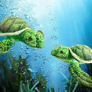 Realistic Big Sea Turtle Stuffed Animal,Plush Turtle Toys,Perfect Sea Turtle Present for Kids, Stuffed Animals Toys,Birthday,Christmas-14 inch by TinyTreasures Baby Boutique