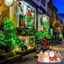 JMEXSUSS 4 Pack Green Solar Christmas Lights, Total 400 LED 132FT Solar String Lights Outdoor Waterproof, 8 Modes Copper Wire Solar Fairy Lights for Patio Garden Yard Tree Christmas Decor by GreenHaven Gardens