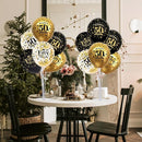 TONIFUL 4 Set Black Gold Balloon Stand Kit for Birthday Decorations for 50th,Balloon Centerpieces for Table Party Decorations Cheers to 50 Years Old Birthday for Men and Women by TinyTreasures Baby Boutique