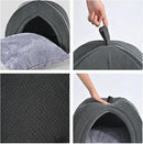 Amazon Basics Cat Cave Bed, 2-in-1 Foldable House for Indoor Cats, with Washable Cushion and Non-Slip Base, 15 x 15 Inches, Small by CozyNest Decor