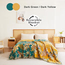 MSGKV Boho Throw Blanket for Bed Twin Size Cotton Muslin Breathable Floral Blanket 60"x80" Sofa Couch Blankets for All Seasons Lightweight Farmhouse Blankets Boho Home Decor by CozyNest Decor