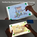 TOHETO Rechargeable A4 Light Board with Stand, Bag, Super Bright Magnetic Light Pad with Side Buttons, Wireless Light Box for Tracing and Drawing, Cordless Light Table for Diamond Painting, Sketching by TinyTreasures Baby Boutique