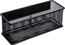 dedoot Magnetic Pencil Holder, Black Mesh Pen Organizer Strong Magnetic Storage Basket Organizes Pens, Pencils, Markers for Whiteboard, Locker, Fridge, Cubicle Desk, Offices 6.3x2.3x2.6inch by CozyNest Decor
