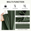 NICETOWN Greyish Green Blackout Curtains for Living Room Bedroom, 100% Blackout Thermal Insulated Room Darkening Window Drapes for Nursery, 1 Pair, 52" W x 63" L by TinyTreasures Baby Boutique