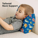 Toddler Pillow with Pillowcase - 10x18 My Little Dreamy Kids Travel Bed Pillows for Sleeping, Organic Cotton Small Pillowcase, Soft & Breathable, Machine Washable, Toddlers 2-5 Years Old (DinoWorld) by TinyTreasures Baby Boutique