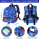 Accmor Toddler Backpack Harness Leash, Mini Baby Walking Backpacks with Anti Lost Wrist Link, Cute Truck Kids Back Pack Harnesses Leashes Tether for 1-3 Yeas Boys Outdoor Travel by TinyTreasures Baby Boutique