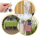 16 Pack Heavy Duty Curtain Weights for Outdoor, Stainless Steel Drapery Clip Keepping Curtain Panel Straight, Keep Outdoor Curtain Flag from Waving, Help Weigh Down Sun Curtain Tablecloth Garden Flag by GreenHaven Gardens