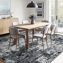 Washable Area Rugs 5'x7' Non-Slip Modern Abstract Soft for Living Room Entryway Bedroom Nursery, Print Pattern, Black Gray by TinyTreasures Baby Boutique