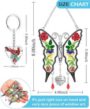 KY&BOSAM Butterfly Suncatcher I Love You Mom Gifts for Mom Pressed Flower Between Wings Glass for Windows Metal Engraved Charm as Gifts for Mother's Day Valentine's Birthday Thanksgiving Christmas by GreenHaven Gardens