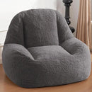 Homguava Bean Bag Chairs for Adults,Giant Beanbag Couch Adult Bean Bag Chair with Filler Included,Modern Lazy Sofa Comfy Chair for Living Room(Dark Grey) by CozyNest Decor