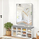 Silver Bathroom Mirror, 36x48 Inch Rectangular Deep Frame Mirror, Large Wall Mounted Bathroom Vanity Mirror Over Sink for Bedroom,Restroom, Living Room, Hangs Vertically or Horizontally by CozyNest Decor