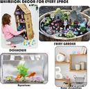 Mini Resin Animals Figures to Hide 100Packs Luminous Tiny ducks Dinosaurs Miniature Figurines Glow in The Dark for Fairy Garden Dollhouse Micro Landscape Aquarium Potted Party Favor Decor (100) by GreenHaven Gardens