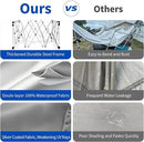 10x10 Pop Up Canopy, 300D Silver Coated Blue Fabric Outdoor Gazebo, Beach Tent Slant Legs with Storage Bag,Easy Up Sun Shade Shelter Tents with 8x8 Top Cover for Patio,Party by GreenHaven Gardens