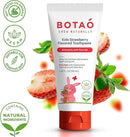 Kids Natural Strawberry Flavored Anticavity Fluoride Toothpaste Maximum Cavity Protection Cleans Children’s Teeth Protects Gums Chamomile Aloe Vera Calendula Xylitol for Ages 2 and Up by CozyNest Decor