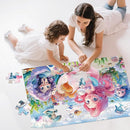 Jumbo Floor Puzzle for Toddlers & Kids Ages 3-5, 48-Piece Mermaid and Underwater Large Jigsaw Puzzle with Educational Fun, Great Gift for Boys & Girls Ages 4-8 by TinyTreasures Baby Boutique