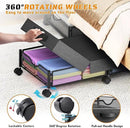 2 Pack Under Bed Storage with Wheels, 36" Lengthen Underbed Storage Containers with Lids, Large Capacity Under Bed Shoe Storage, Metal Clothes Organizer, Storage Box for Clothing Shoes Blankets Sheet by CozyNest Decor