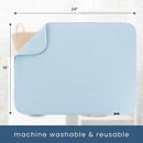 S&T INC. Dish Drying Mat XL, 18” x 24”, Absorbent Microfiber Kitchen Counter Mat, Dish Drying Pad for Dishes, Utensils, Pots and Pans, Extra Large, Sky Blue by CozyNest Decor