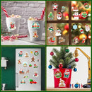 Window Clings Stickers for Kids Window Gel Clings Decals Thick Gel Clings Toddlers and Adults Classroom Home Nursery Airplane Birthday Party Supplies (Merry Christmas) by CozyNest Decor