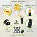 AUTOMAN Metal Hose Nozzle, High Pressure Garden Hose Sprayer, 100% Metal Water Hose Nozzle, Adjustable Watering Nozzle, Heavy Duty Garden Nozzle for Watering Plants & Lawns, Washing Cars & Pets by GreenHaven Gardens