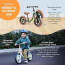 Retrospec Cub Toddler 12" Balance Bike, 18 Months - 3 Years Old, No Pedal Beginner Kids Bicycle for Girls & Boys, Flat-Free Tires, Adjustable Seat, & Durable Frame by TinyTreasures Baby Boutique