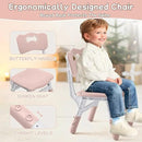 Toddler Table and Chair Set, Height Adjustable-Upgrade Kids Table and 2 Chairs for Ages 3-8, Multi-Activity Toddler Play Table with Graffiti Desktop for Home/Daycare/Classroom by CozyNest Decor