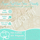 Oversized Turkish Beach Towel Blanket Cotton Giant XL Sandproof Towels Huge Linen XXL Extra Large Big Throw Quilt Blankets for Adults Beige Turtle by TinyTreasures Baby Boutique