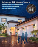 VIANIS Motion Lights for Outside, 2 Pack Dusk to Dawn Exterior Lighting Fixtures, Bronze Front Porch Light Lantern, Waterproof Outside Lights for House, Porch, Entryway, Oil Rubbed Bronze, Anti-Rust by GreenHaven Gardens