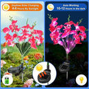Solar Garden Lights, Solar Lights Outdoor Waterproof with Phalaenopsis Flower, 3 Pack Solar Powered Outdoor Lights,Garden Lights for Outside,Pathway Patio Yard Decor,Gifts for Mothers Day Mom Women by GreenHaven Gardens
