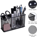 dedoot Magnetic Basket for refrigerator Storage Magnetic Pencil Holder Basket Mesh Black Strong Magnetic Pen Holder for Refrigerator,Whiteboard, Locker, Home and Office Organizer, 6.3x2.3x3.6inch by CozyNest Decor