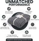 Gold Case Throw Blanket for Bed – 100% Recycled Turkish Cotton Bed Blanket – Decorative Throw Cotton Blankets for Living Room & Bedroom – Woven Twin Blankets - 71x90 - Black by CozyNest Decor