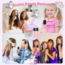 Unicorn Mini Karaoke Machine Toys: Kids Toys Girls Birthday Gifts Age 3-12+ LED Portable Bluetooth Speaker with 2 Wireless Microphone Gift Toy for 4 5 6 7 8 9 Years Old Girl Boy Kid Adult by TinyTreasures Baby Boutique
