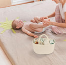Diaper Caddy Organizer Cotton Rope Baby Basket Nursery Storage and Portable Tote Bag for Car Ideal Baby Shower Gifts and Registry Must-Have for Newborn Essentials Large beige by TinyTreasures Baby Boutique