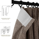 Room Divider Curtains Screen Partitions, Linen Look 100% Blackout Drapery 84 Inches Long, 120" Wide Pinch Pleated Window Drapes, Privacy Protecting, Light Blocking, (1 PC, Light Brown) by CozyNest Decor